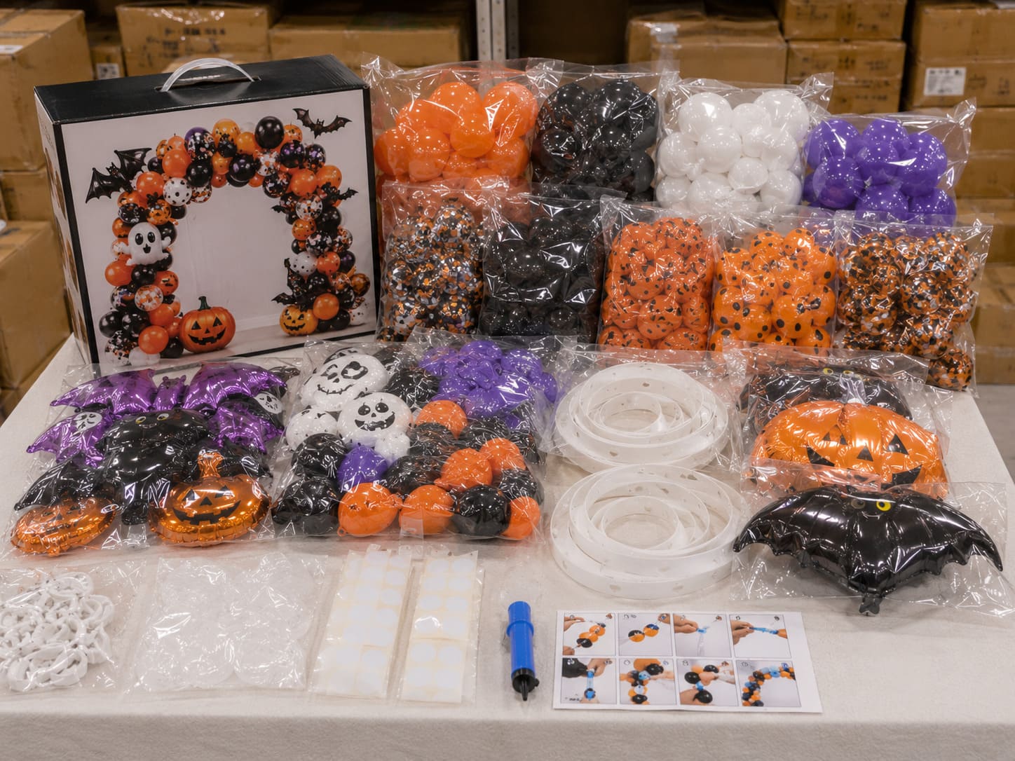 Halloween Balloons - Expanded real-world display