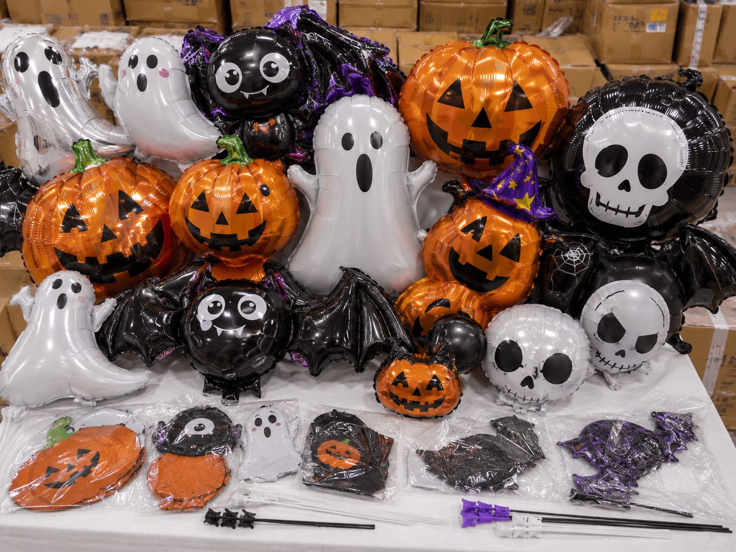 Halloween Balloons - Product assortment group photo