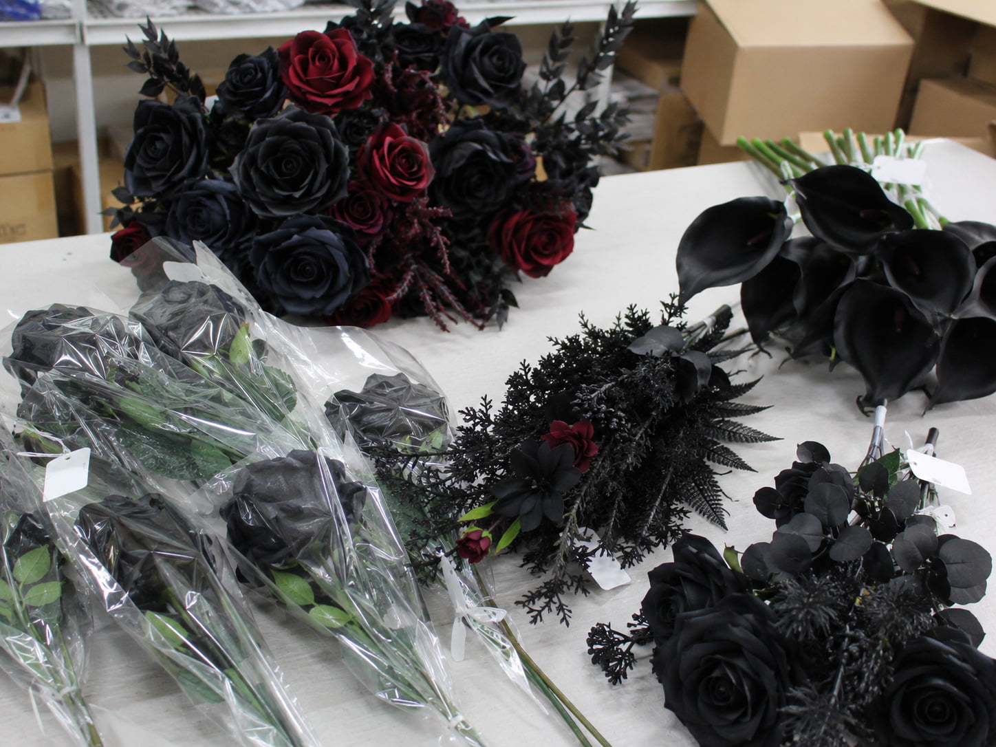 Halloween Floral Decor - Close-up of main product texture
