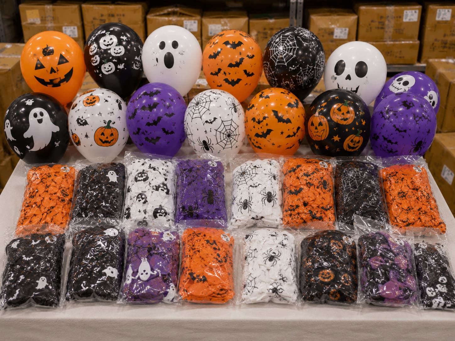 Halloween Balloons - Close-up of main product texture