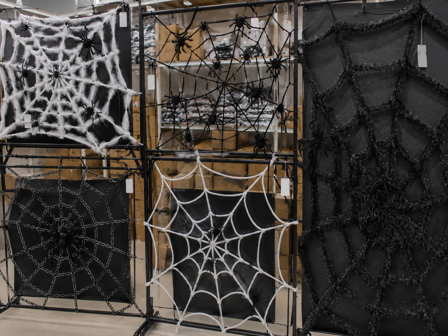 Spider Decorations - Expanded real-world display