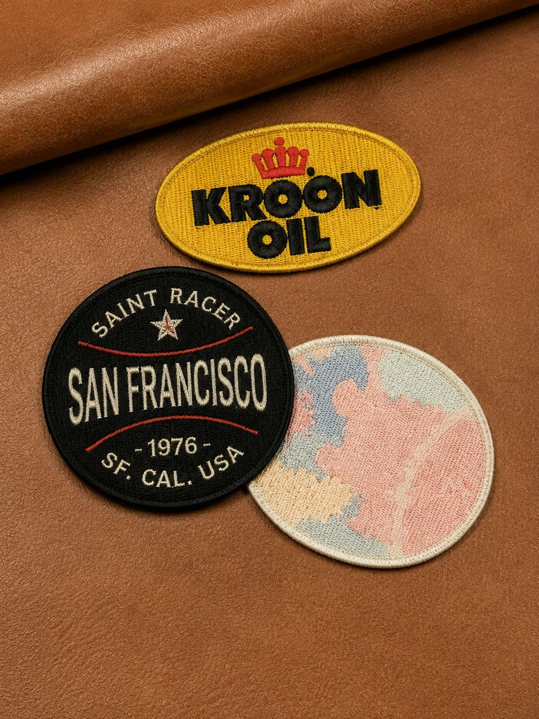 Care instruction woven label with washing symbols